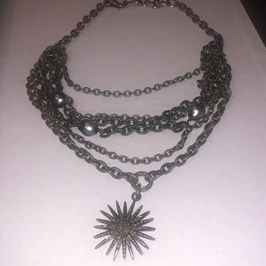 Lizabeth fine jewelry diamond and sterling necklac